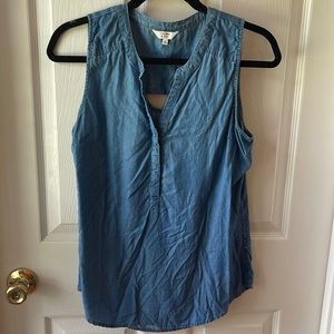 Crown & Ivy denim top